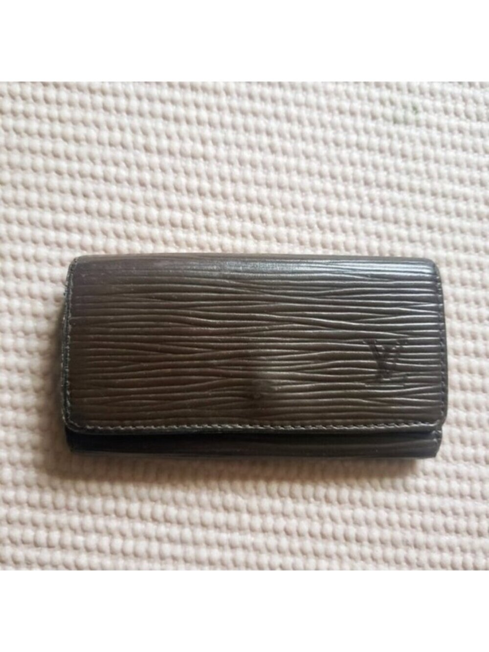 Louis Vuitton Brown Epi Leather 4-Key Holder Case Pouch